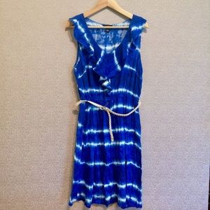 XL 🆕 AGB Indigo Tie Dye Dress New